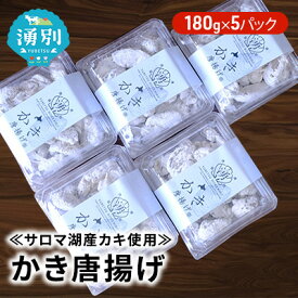【ふるさと納税】【国内消費拡大求む】≪サロマ湖産カキ使用≫かき唐揚げ180g×5パック 加工品 惣菜 冷凍 魚介類