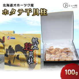 【ふるさと納税】ホタテ干貝柱100g 品質1等SA粒 北海道オホーツク産【21027】