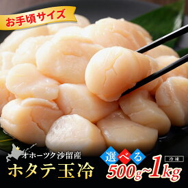 【ふるさと納税】【選べる内容量】【お手頃サイズ】オホーツク産ホタテ玉冷