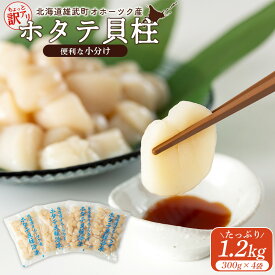 【ふるさと納税】ちょっと訳ありホタテ貝柱小分け1.2kg | ホタテ 北海道産 帆立 ほたて 訳あり 訳アリ 訳ありホタテ ホタテ ホタテフレーク 貝柱 ほたて貝柱 小分け 便利 濃厚 おつまみ 魚介 魚介類 海鮮 お取り寄せ 北海道 雄武町 雄武【0320102】
