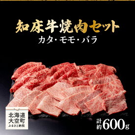 【ふるさと納税】 知床牛焼肉セット計約600g（カタ・モモ・バラ） ふるさと納税 牛肉 牛 肉 焼肉 国産 北海道 大空町 送料無料 OSG005