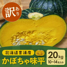 【ふるさと納税】【訳あり】北海道 豊浦産 かぼちゃ 味平 20kg 10～14玉入り 【 ふるさと納税 人気 おすすめ ランキング 野菜 その他野菜 かぼちゃ 南瓜 カボチャ 国産 味平 おいしい 美味しい 北海道 豊浦町 送料無料 】 TYUH007