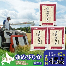 【ふるさと納税】定期便 隔月3回 北海道産 ゆめぴりか 無洗米 15kg ふるさと納税 人気 おすすめ ランキング 北海道 壮瞥 定期便 隔月 無洗米 米 白米 ゆめぴりか 甘い おにぎり おむすび こめ 贈り物 贈物 贈答 ギフト セット 北海道 壮瞥町 送料無料 SBTD066