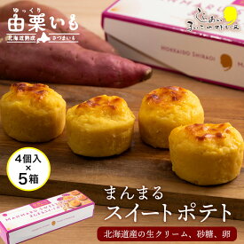 【ふるさと納税】由栗いも まんまるスイートポテト4個入×5箱セット お菓子 スイーツ お茶うけ 洋菓子 さつまいも 冷凍 いも おかし 北海道 AR118