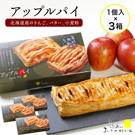 【ふるさと納税】まいこのアップルパイ3個お菓子 デザート スイーツ 洋菓子 アップルパイ 北海道ふるさと納税 白老 ふるさと納税 北海道