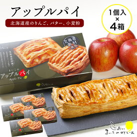 【ふるさと納税】まいこのアップルパイ4個お菓子 デザート スイーツ 洋菓子 アップルパイ 北海道ふるさと納税 白老 ふるさと納税 北海道