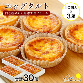 【ふるさと納税】エッグタルト30個セットお菓子 デザート スイーツ タルト 洋菓子 エッグタルト 北海道ふるさと納税 白老 ふるさと納税 北海道