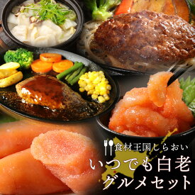 【ふるさと納税】［食材王国しらおい］いつでも白老グルメセット AI084和牛 牛肉 加工肉 ハンバーグ 肉料理 惣菜 ぎょうざ おかず 珍味 たらこ タラコ 魚卵 海産物 北海道ふるさと納税 白老 ふるさと納税 北海道