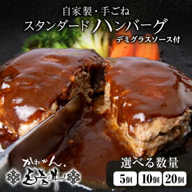 【ふるさと納税】白老牛 スタンダード ハンバーグ セット 5個 （網脂なし） 特製ソース 冷凍 牛肉 肉 白老 BY121ビーフハンバーグ 牛肉 加工肉 ハンバーグ 肉料理 惣菜 北海道ふるさと納税 白老 ふるさと納税 北海道