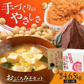 【ふるさと納税】特製 手づくりおふくろみそセット 計4.65kg《厚真町》【とまこまい広域農業協同組合】 味噌 みそ 味噌汁 なんばん 無添加 北海道[AXAB038]