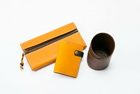 【ふるさと納税】tanikoオリジナル 革3点セット（長財布・眼鏡スタンド・カードケース）Bセット《厚真町》【Taniko leather】 革 革製品 長財布 財布 メガネ メガネスタンド カード ケース ギフト 北海道 [AXAP002]