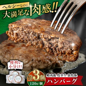 【ふるさと納税】【お中元対象】【蝦夷鹿×牧草牛×放牧豚】ハンバーグ 3～15個 《厚真町》【GOODGOOD株式会社】卵不使用 ハンバーグ 鹿肉 ジビエ 牛肉 豚肉 小分け 冷凍配送 北海道 [AXBP003/AXBP004/AXBP005/AXBP012]