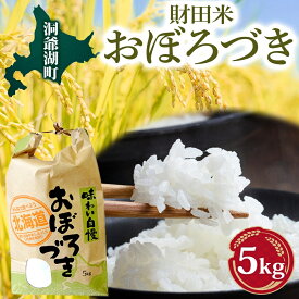【ふるさと納税】財田米 おぼろづき 5kg R7年産 新米 北海道産 白米 精米 お米 コメ こめ ライス おにぎり ご飯 国産 炊き立て 自炊 人気 お取り寄せ 産地直送 常温 送料無料 北海道 洞爺湖町