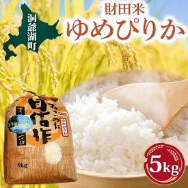 【ふるさと納税】財田米 ゆめぴりか 5kg R7年産 新米 北海道産 白米 精米 お米 コメ こめ ライス おにぎり ご飯 国産 炊き立て 自炊 人気 お取り寄せ 産地直送 常温 送料無料 北海道 洞爺湖町