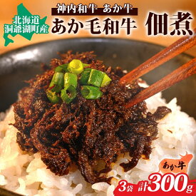 【ふるさと納税】〈スペシャル〉あか毛和牛佃煮3個セット 肉の加工品 牛肉 お肉