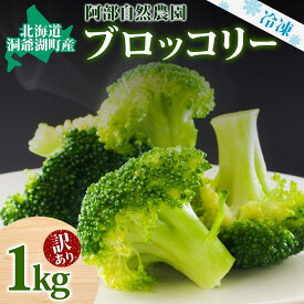 【ふるさと納税】【訳あり】洞爺湖町産・冷凍ブロッコリー1kg 野菜 冷凍 冷凍野菜 カット野菜 簡単調理 ワケあり