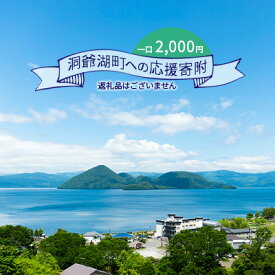【ふるさと納税】洞爺湖町 寄附のみの応援受付 2,000円コース（返礼品なし 寄附のみ 2000円） 支援 自治体支援 お礼の品なし 北海道 洞爺湖町の発展 ふるさと応援 ふるさと支援