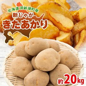 【ふるさと納税】北海道 洞爺湖町産 新じゃがいも きたあかり 約20kg Mサイズ以上混載 2026年10月初旬より順次出荷 北海道産 新じゃが じゃがいも いも ジャガイモ 馬鈴薯 黄爵 芋 旬 野菜 農作物 産地直送 常温 洞爺湖町　お届け：2026年10月初旬より順次出荷