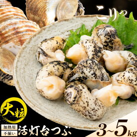 【ふるさと納税】北海道 つぶ貝 灯台つぶ 活き 不揃い 加熱用 選べる 3kg 5kg 株式会社丸金金村商店《8月上旬-10月末頃出荷》北海道 日高町 海鮮 貝 グルメ お取り寄せグルメ