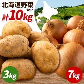 【ふるさと納税】野菜 北海道野菜 じゃがいも 3kg 玉ねぎ 7kg 計10kg B&T TRADING株式会社《30日以内に出荷予定(土日祝除く)》北海道 日高町 じゃがいも 玉ねぎ 北海道産 国産 大容量 野菜セット 常備野菜 カレー 肉じゃが