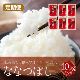 【ふるさと納税】【定期便】北海道で1番人気！「ニシパの恋人」ななつぼし10kg 年×6回 ふるさと納税 人気 おすすめ ランキング ニシパの恋人 ななつぼし お米 米 ご飯 白米 おいしい 北海道 平取町 送料無料 BRTH017