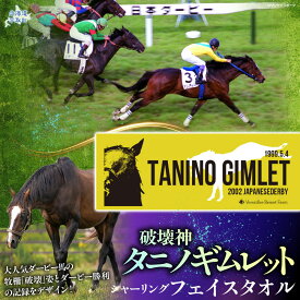 【ふるさと納税】【破壊神タニノギムレット】シャーリングフェイスタオル【 ふるさと納税 人気 おすすめ ランキング 馬 競馬 競走馬 引退馬 タニノギムレット タオル フェイスタオル 綿タオル 日高 北海道 平取町 送料無料 】 BRTV109