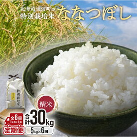 【ふるさと納税】浦河の特別栽培米「ななつぼし」精米(5kg×1袋)定期便(全6回)[37-1490] 北海道 浦河 ふるさと納税 特別栽培米 ななつぼし 令和7年度 米 精米 定期便 月に1回発送 全3回 送料無料