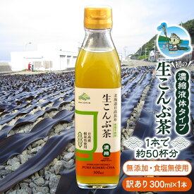 【ふるさと納税】【賞味期限が迫っているので訳あり】生こんぶ茶300ml（濃縮液体）1本 | 飲料 ソフトドリンク 人気 おすすめ 送料無料