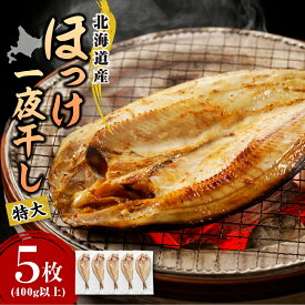 【ふるさと納税】高評価 ほっけ 北海道 干物 一夜干し 個包装【内容量が選べる】《200g×5枚・10枚／特大(400g以上) 5枚／特特大(500g以上) 5枚》 選べる大きさ 真ほっけ ホッケ 真空パック 小分け 国産 冷凍 魚 魚介 海鮮 海の幸 海産物 北海道産 えりも町