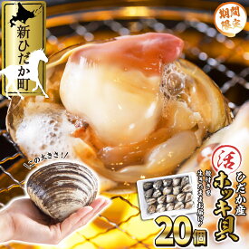 【ふるさと納税】 北海道産 活ホッキ 20個 殻付き 冬の味覚 冷蔵 貝 魚介 海鮮 海産物 新鮮 旬 活 生きたまま ウバガイ 姥貝 ホッキ 北寄貝 貝 お刺身 バター焼き フライ カレー アミノ酸 ミネラル豊富 北海道 新ひだか町