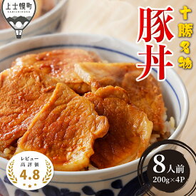 【ふるさと納税】豚丼 ぶたどん 十勝名物 約8人前 計800g レビュー★4.8以上 三千里 秘伝のタレ 北海道 ご当地グルメ おかず お取り寄せ 時短 おかず お惣菜 レビューキャンペーン対象品 ※オンライン申請対応