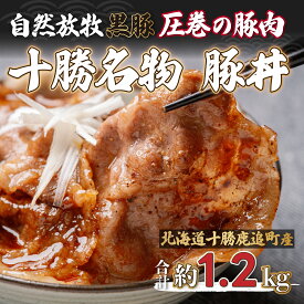 【ふるさと納税】鹿追産 自然放牧黒豚 圧巻の豚肉 十勝名物 豚丼 【 ふるさと納税 人気 おすすめ ランキング 黒豚 豚 豚肉 黒豚肉 豚丼 黒豚丼 黒豚の豚丼 豚丼のタレ 黒豚肉丼 北海道 鹿追町 送料無料 】 SKN007