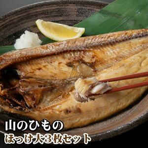 【ふるさと納税】 北海道 十勝 新得町 ホッケ 干物 3尾 乳酸菌ヒモノ ホエー漬け SDGs 山のひもの屋さん ホッケ ほっけ 海鮮 魚 ひもの ヒモノ 送料無料 北海道産 【H-1304】