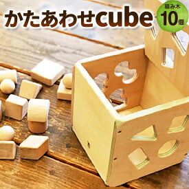 【ふるさと納税】かたあわせcube おもちゃ 玩具 オモチャ 遊び道具 積み木 木製 子供用 お子様用 【X-2501】