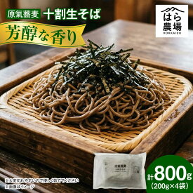 【ふるさと納税】原氣蕎麦 十割生そば4袋 | はら農場[BNAG005]