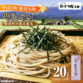 【ふるさと納税】町民そば 10把入り | 新得物産株式会社[BNBE011]