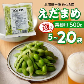 【ふるさと納税】【選べる内容量】十勝めむろ 業務用 えだまめ 1袋500g 5袋 10袋 20袋 枝豆 冷凍 2.5kg 5kg 10kg 大容量 たっぷり ビール おつまみ 送料無料 特産品 お手軽 お酒 おかず 弁当 時短 ずんだ 晩酌 北海道 十勝 芽室町