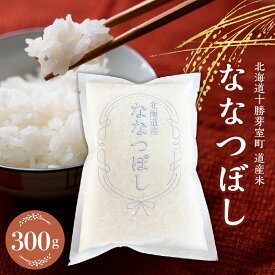 【ふるさと納税】 北海道産 ななつぼし 当店 オリジナル 精米 300g ( 2合 ) お米 白米 ごはん 冷めても美味しい おにぎり お弁当にも お試し 送料無料 北海道 十勝 芽室町