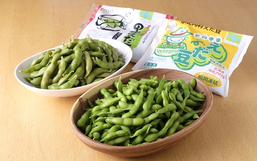 国内農業の最高峰である第45回日本農業賞の『大賞』に輝いた採れたてそのままの枝豆をご堪能ください。   ふっくら甘い枝豆 食べ比べ２種 300g×6袋 D1-5