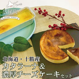 【ふるさと納税】カタラーナと濃厚チーズケーキセット