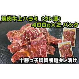 【ふるさと納税】味付き牛上ハラミ（たれ漬け）800g　【焼肉・バーベキュー・お肉・牛肉】