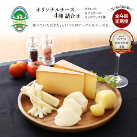 【ふるさと納税】北海道 十勝 チーズアソート4種/焼きチーズ・モッツァレラ 4回定期便（2ヶ月ごと）[チーズ工房NEEDS]【 定期便 頒布会 隔月 詰合せ セット カチョカバロ ラクレット 乳製品 ワイン 麦酒 ビール 酒 NEEDS ニーズ 食べ比べ 受賞 北海道 十勝 幕別 】