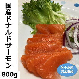 【ふるさと納税】北海道　国産ドナルドサーモン(生食用)　800g【A015-3-1】