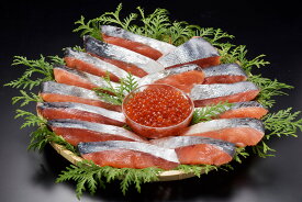【ふるさと納税】北海道産 新巻鮭切身といくらセット 国産 サーモン 鮭 シャケ 天然 小分け いくら 直送 イクラ