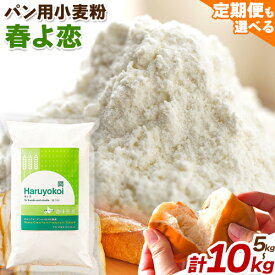 【ふるさと納税】北海道十勝 前田農産パン用小麦粉「春よ恋」選べる 内容量 5kg(1kg×5袋) or 1kg×10袋 計10袋 or 3ヶ月定期便 5kg×3回 有限会社 十勝太陽ファーム 送料無料《60日以内に出荷予定(土日祝除く)》 北海道 本別町 パン 小麦粉 小麦