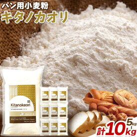 【ふるさと納税】パン用小麦粉 キタノカオリ 北海道十勝 前田農産 選べる 内容量 5kg 1kg×5袋 or 10kg 1kg×10袋 有限会社 十勝太陽ファーム 送料無料 北海道 本別町《60日以内に出荷予定(土日祝除く)》