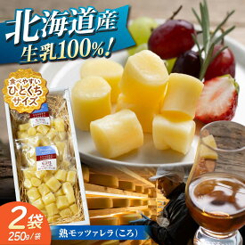 【ふるさと納税】 北海道 熟モッツァレラ（ころ）250g×2袋 足寄町/合同会社あしょろチーズ工房 [BEAU002]