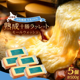 【ふるさと納税】 北海道 十勝ラクレット モールウォッシュ 100g×5個 足寄町/合同会社あしょろチーズ工房 [BEAU004]