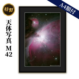 【ふるさと納税】特製 天体写真(A4額付)M42　【 天体写真 写真 大散光星雲 A4 】