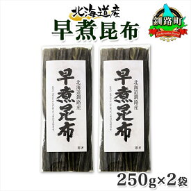 【ふるさと納税】 北海道産 昆布 早煮昆布 250g×2袋 計500g 釧路 くしろ 釧路昆布 国産 昆布 海藻 こんぶ 煮物 コンブ 昆布 ギフト 乾物 海産物 お取り寄せ 送料無料 北連物産 きたれん 北海道 釧路町 釧路超 特産品 br02